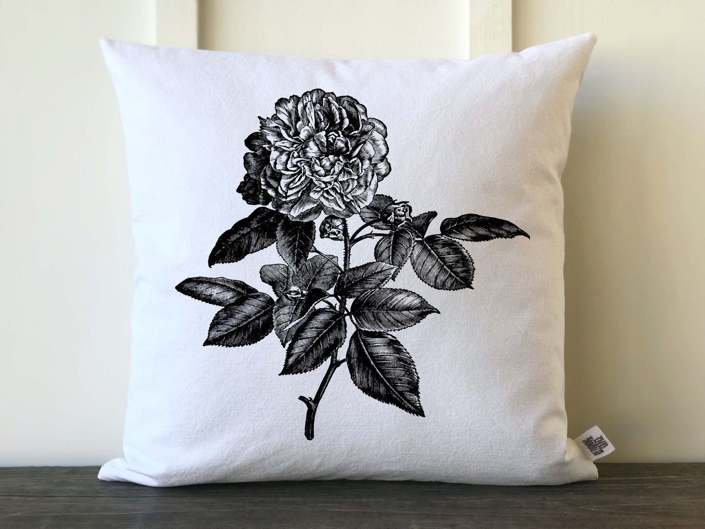 Vintage Rose Pillow Cover - Returning Grace Designs
