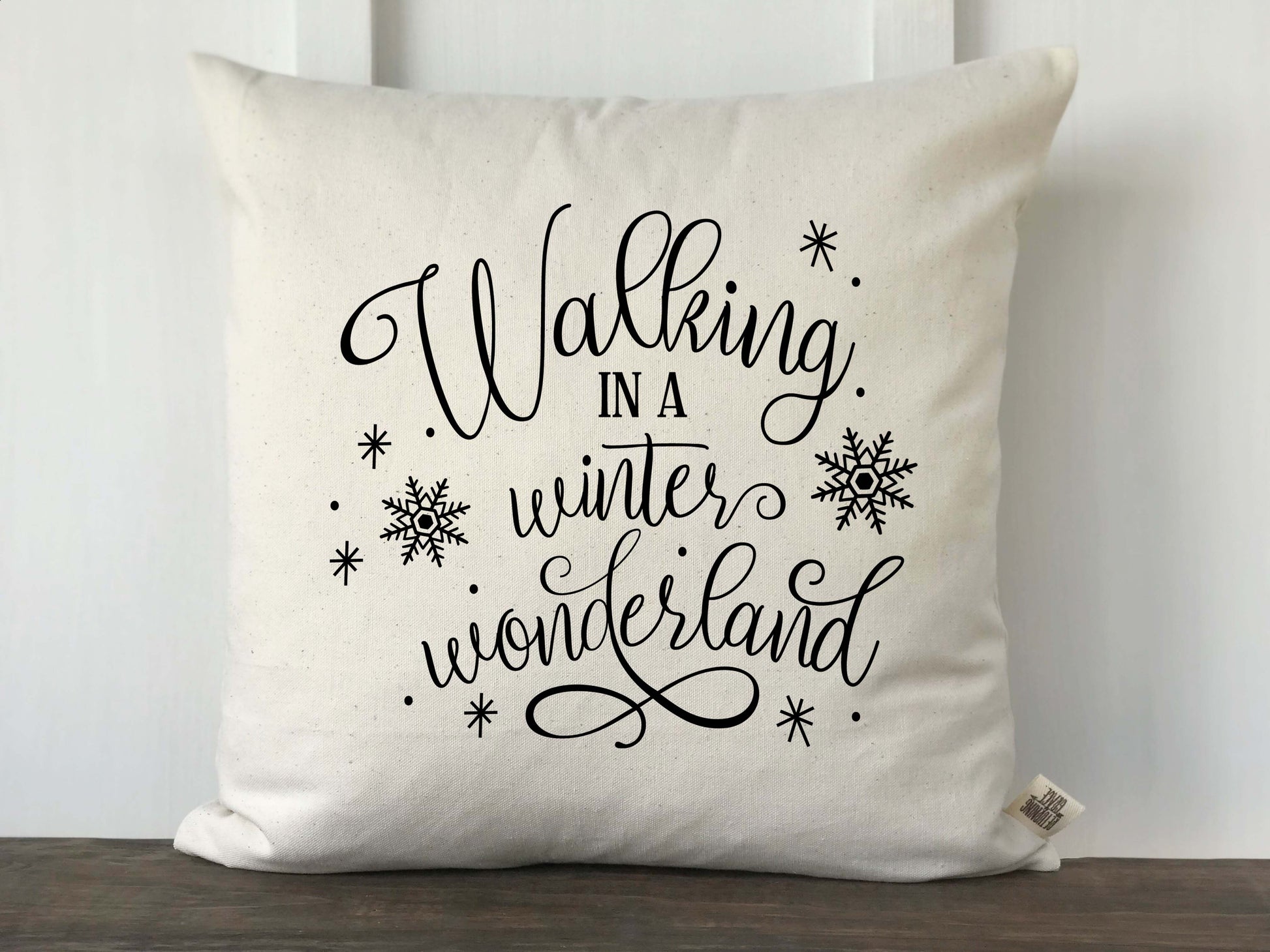 Walking in a Winter Wonderland Pillow Cover - Returning Grace Designs