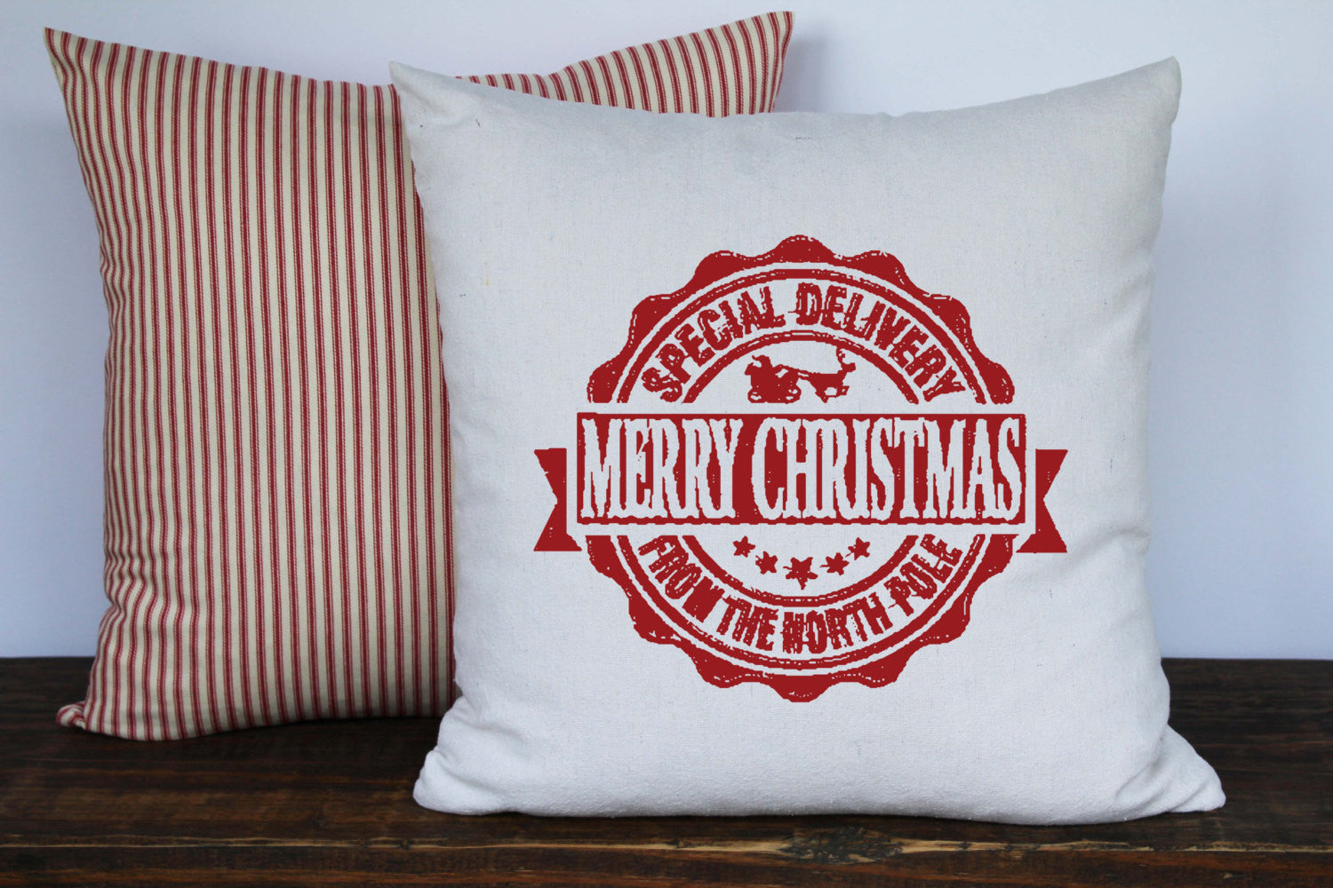 Special Delivery Postmark Pillow Cover - Returning Grace Designs