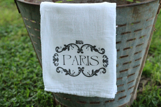 Paris Flour Sack Towel - Returning Grace Designs